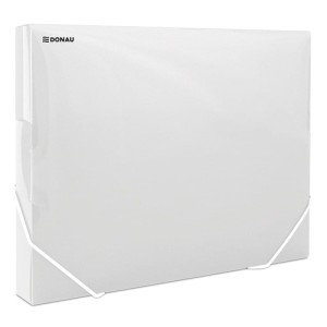 Teczka z gumką na rogach A4 PP szeroka 3cm DONAU transparentna /8545002PL-00/