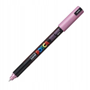 Marker z farbą plakatową igłowy 0,7mm UNI POSCA PC-1MR metaliczny różowy NR M13 1szt. /UNPC1MR/DMETRO/ /138384/