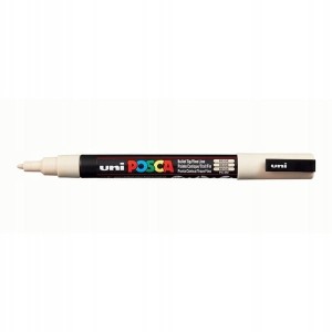 Marker z farbą plakatową okrągły 0,9-1,3mm UNI POSCA PC-3M beżowy NR 45 1szt. /UNPC3M/DBE/ /138393/
