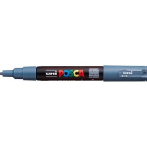Marker z farbą plakatową okrągły 0,7mm UNI POSCA PC-1M ciemny szary NR 61 1szt. /UNPC1M/DCSZ/ /138361/