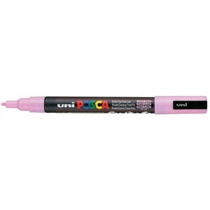 Marker z farbą plakatową okrągły 0,9-1,3mm UNI POSCA PC-3M jasny różowy NR 51 1szt. /UNPC3M/DJRO//138406/