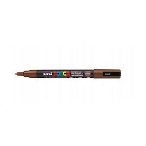 Marker z farbą plakatową okrągły 0,9-1,3mm UNI POSCA PC-3M brązowy NR 21 1szt.  /UNPC3M/DBR/ /138396/