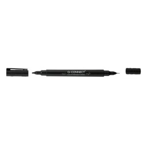 Marker foliopis/do CD dwustronny 0,4 i 1,0mm czarny 1szt. /KF11343/