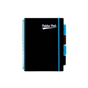 Kołozeszyt B5/200 KRATKA 80g PUKKA PROJECT BOOK neon black 1szt. /3086-PPN/
