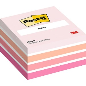 Notes samoprzylepny POST-IT 76x76 mm akwarela różowy 450 kartek /3M-FT510093170/
