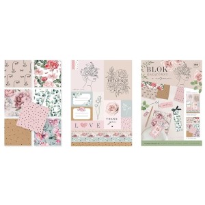 Blok kreatywny A4 z naklejkami GARDEN INTERDRUK 1szt. /BLKRGARDEN/