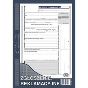 Druk "Zgłoszenie Reklamacyjne" MICHALCZYK I PROKOP A4 /601-1/