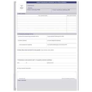 Druk "Kwestionariusz Osobowy dla Pracownika" MICHALCZYK I PROKOP /504-b/