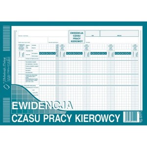 Druk "Ewidencja Czasu Pracy Kierowcy" A4 MICHALCZYK I PROKOP
