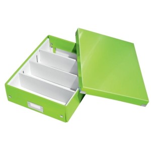 Pudło LEITZ CLICKSTORE z przegródkami średnie zielone /60580054/