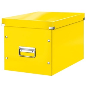 Pudło LEITZ WOW CS uniwersalne L 300x300x330mm żółty /61080016/
