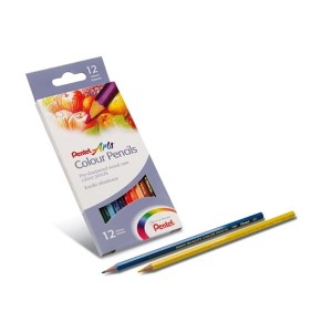 Kredki ołówkowe 12kolorów PENTEL ART  /CB8-12/