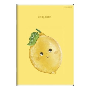 Zeszyt A5/16 kratka 70g brak adresówki okładka laminowana TOP 2000 HAPPY FRUITS mix wzorów i kolorów 1szt.  /400181854/