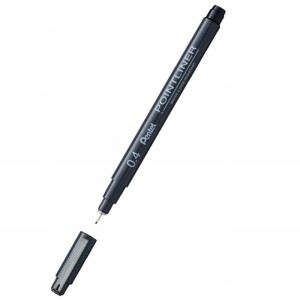 Cienkopis PENTEL POINTLINER czarny 0,4mm 1szt. /S20P-4A/