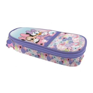 Piórnik saszetka owalna z klapką i kieszonką na froncie bez wyposażenia BENIAMIN MINNIE MOUSE /112639/