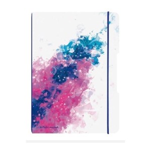 Notatnik z gumką A4/80 40 kratka 40 linia 80g HERLITZ FLEX MY.BOOK OKŁADKA PP SPLASH PINK 1szt. /0050003280/