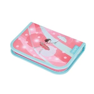 Piórnik pojedynczy dwuklapkowy z wyposażeniem HERLITZ BALLET LOVE 31 elementów 1szt. /0050043279/