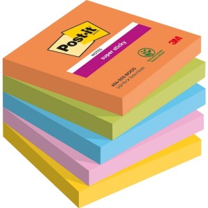 Notes samoprzylepny 76x76mm 5x90 kartek PALETA BOOST 3M POST-IT SUPER STICKY /3M-4054596924192/