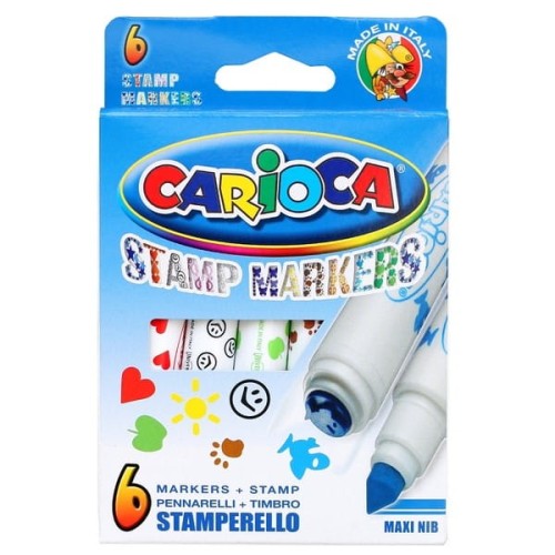 Flamastry stemple 6 sztuk CARIOCA.jpg