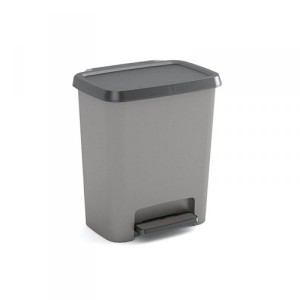 Kosz na śmieci z pedałem 25L KIS COMPATTA szary 1szt. /245842/