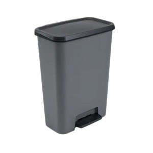 Kosz na śmieci z pedałem 50L KIS COMPATTA ciemny szary 1szt. /249810/