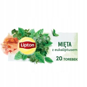 Herbata ziołowa z zawieszką LIPTON mięta z eukaliptusem 20szt.