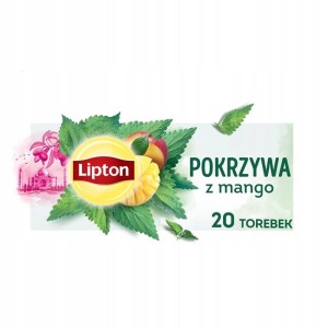 Herbata ziołowo-owocowa z zawieszką LIPTON pokrzywa z mango 20szt.
