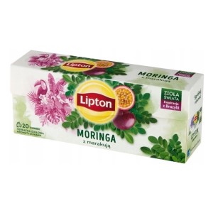 Herbata ziołowo-owocowa z zawieszką LIPTON moringa z marakują 20szt.