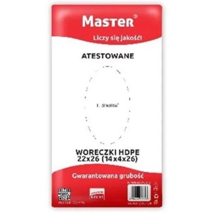 Torebki HDPE/woreczki śniadaniowe 14x4x26 7 µm MASTER 800szt. /S-182/