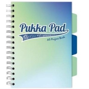 Kołozeszyt A5/100 kratka 80g PUKKA PROJECT BOOK SEAFOAM morski 1szt. /3117(SM)-WPC/