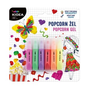 Żel w tubkach KIDEA popcorn żel 6 kolorów /PCZ6KKA/