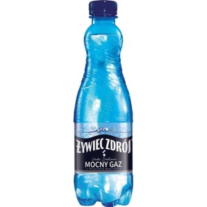 Woda źródlana 500ml gazowana ŻYWIEC zdrój mocny gaz 12szt. /828911/