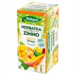 Herbata owocowa na zimno HERBAPOL mięta z mango 20szt.
