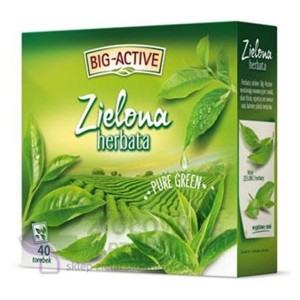 Herbata zielona ekspresowa BIG-ACTIVE PURE GREEN 40szt.