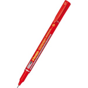 Marker foliopis/do CD 0,4mm S okrągły PENTEL NFS410 SUPER FINE POINT czerwony 1szt./NF410-B/