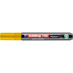 Marker olejowy okrągły 2-3mm EDDING E-790 PCR  żółty 1szt.  /ED-790PCR005/