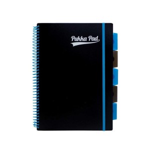 Kołozeszyt A4/100 kratka 80g PUKKA PROJECT BOOK neon black 1szt. /3089S-PPN/