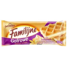 Ciastka wafle FAMILIJNE 130g gofrowe waniliowe