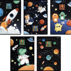 Zeszyt A5/16 trzylinia kolorowa 70g bez marginesu brak adresówki okładka matowa TOP 2000 SPACE ADVENTURE mix wzorów 1szt. /400181613/