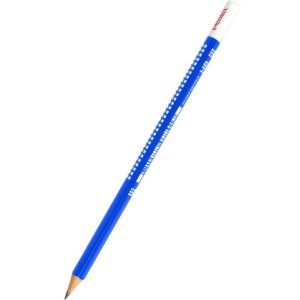 Ołówek drewniany trójkątny z gumką HB PENTEL 1szt.  /CB60T-HB/