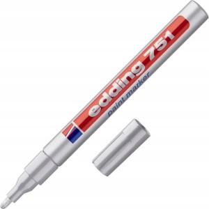 Marker olejowy okrągły 1,0-2,0mm EDDING 751 srebrny /751/054/S ED/