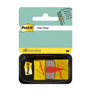 Zakładki indeksujące 25,4x43,2mm PP ręka z ołówkiem 1x50szt. 3M POST-IT 680-31 /3M-70071392784/