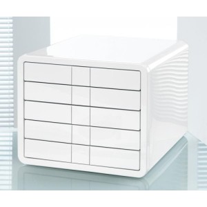 Pojemnik z 5 szufladami HAN IBOX ABS biały /HN155112-09/