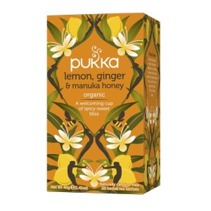 Herbata ziołowa kopertowana PUKKA CYTRYNA IMBIR I MIÓD MANUKA 20szt. /SP-011534/