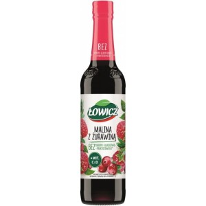 Syrop ŁOWICZ 400ml malina z żurawiną 1szt.  /SP-745834/