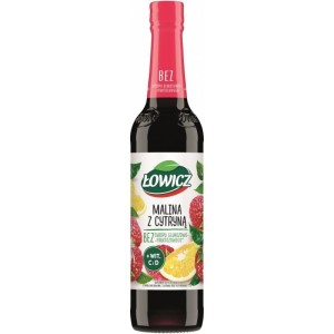 Syrop ŁOWICZ 400ml malina z cytryną 1szt.  /SP-745841/