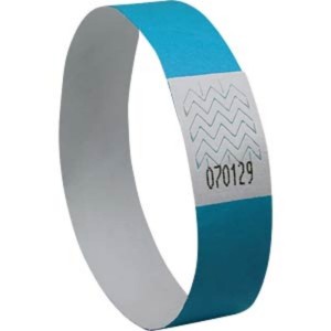 Identyfikator/opaska na rękę 256x19mm AVERY ZWECKFORM TYVEK niebieska neon 500szt.  /TYVBL-50/