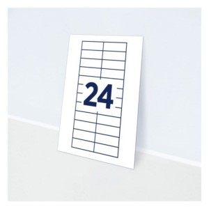 Wkłady do identyfiaktorów POLAR20 64x22mm AVERY ZWECKFORM 10 arkuszy 240 wkładów białe /DPC6422A-10/