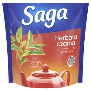 Herbata czarna SAGA 75szt.