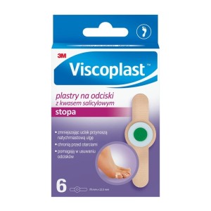 Plaster z opatrunkiem VISCOPLAST na odciski Poloderm 6szt. /3M-XX004818363/